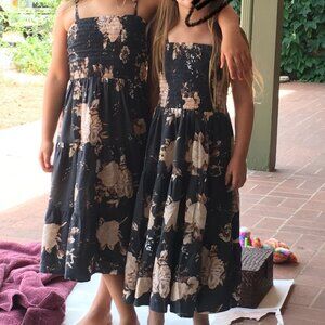 Auguste the Label Little Miss Princess Maxi Dress Vintage Bloom Charcoal Size 6